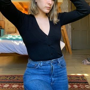 Black cardigan from Zara